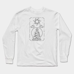 Meditating Buddha Long Sleeve T-Shirt